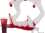 Komplet vampirskih zob z lažno krvjo za noč čarovnic