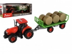 Traktor z zvokom in svetlobo z odstranljivim priklopnikom in paketi sena