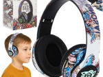 brezžične naglavne slušalke bluetooth z rgb osvetlitvijo in micro sd