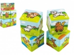Pene kocke Moje prve živalice 7 × 7 cm, 4 kosi