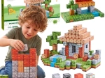 Magnetne gradbene kocke Woopie World of Blocks, 108 delov