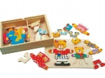 Bino oblačilni puzzle Medvedka z medvedkom