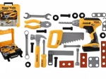 Kids’ tool set with cordless drill