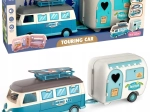 Woopie Karavan XL za punčke Kamping komplet s prikolico