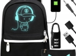Vodoodporen nahrbtnik z USB in svetlečim motivom KRUZZEL 19 l
