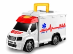 Avto reševalno vozilo z učinki in zložljivo garažo bolnišnice 33,5 cm