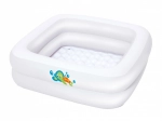 Bestway napihljiva otroška banjica in bazenček 2v1 BABY STEP 1-2-3 (86 × 86 cm)