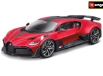 Model avtomobila Bugatti Divo v merilu 1 : 18, kovinsko rdeč