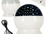 Nočni projektor zvezd 2v1 USB