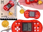 Mini igralni obesek za ključe z retro igrami in zvončkom