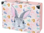 Zložljiv šolski kovček Bunny s kovinskimi elementi