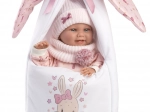 Llorens New Born deklica – realistična dojenčica s celovinilnim telesom 40 cm