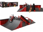 Komplet prstnega skateparka z rampami, BMX kolesom in skejtom
