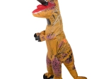 Nafukljiv kostum dinozaver T‑REX, rjav, za višino 150–190 cm