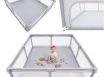 Foldable children’s playpen – dry ball pit 180 × 200 cm, grey
