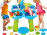 Woopie namizna vodna igrača 2v1 peskovnik s stolčkom XL Aquapark