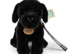 plišasti pes labrador črn 25 cm okolju prijazen