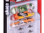 Skatepark set of 3 fingerboards with accessories