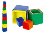 Zlagalne plastične kocke 9 kosov