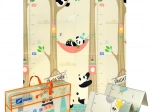 Velika zložljiva izobraževalna XPE penasta podloga 120 × 180 cm – živali panda