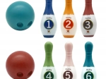 Colorful Kids Bowling Pins with Numbers WOOPIE