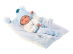 Llorens New Born deček – realistična punčka s celovinilnim telesom 35 cm
