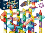 Woopie magnetne 3D gradbene kocke – izobraževalna kroglična steza, 105 delov