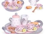 Leseni čajni set skodelice čajnik 15 kosov ECOTOYS