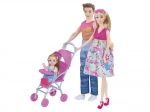 Noseča punčka z družino 30 cm