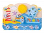 Bigjigs Baby lesena motorična plošča morje