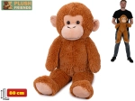 Plišasta opica 80 cm Plush Friends svetlo rjava