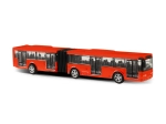 Kovinski zgibni mestni avtobus – rdeč, 18 cm