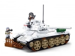 Sluban Bitka za Budimpešto – beli tank T‑34/85 gradbeni set