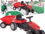 Pilsan poganjalni traktor s prikolico – rdeč