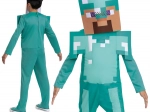 Otroški kostum Steve v diamantnem oklepu Minecraft 127–136 cm (7–8 let)