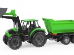 Lena WORXX traktor Deutz-Fahr s prikolico in nakladačem