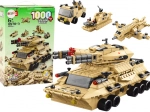 Gradbeni komplet vojaški peščeni tank 1000 kosov