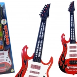 Otroška električna kitara z lučkami in melodijami rdeča