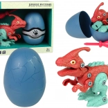 Sestavljivi dinozaver PARASAUROLOPHUS v jajcu z izvijačem