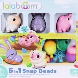 Komplet Lalaboom Povezovalne kroglice Živali z farme