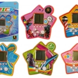 Žepna elektronska igra tetris v obliki zvezde – oranžna