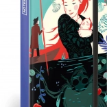 Črtast zvezek z avtorskimi ilustracijami Kateřine Bažantove 11 × 16 cm