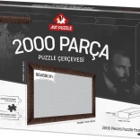 Okvir za sestavljanko 96x68 cm rjav