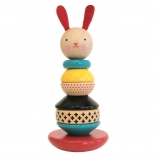 Leseni zložljivi stolp zajček