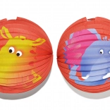 Papirnata lampijonka krogla z živalskim vzorcem 25 cm