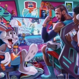 Ravensburger sestavljanka Space Jam Gamestation 300 kosov sestavljanka