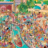 Sestavljanka JUMBO Jan van Haasteren Fata Morgana v Eftelingu 5000 koščkov