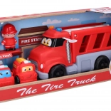 Set gasilskih avtomobilov z učinki 4 kosi