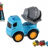 Set štirih gradbenih avtomobilčkov na vztrajnik 9 cm – 4 vrste