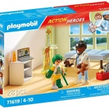 Komplet figuric Pediater z plišastim medvedkom